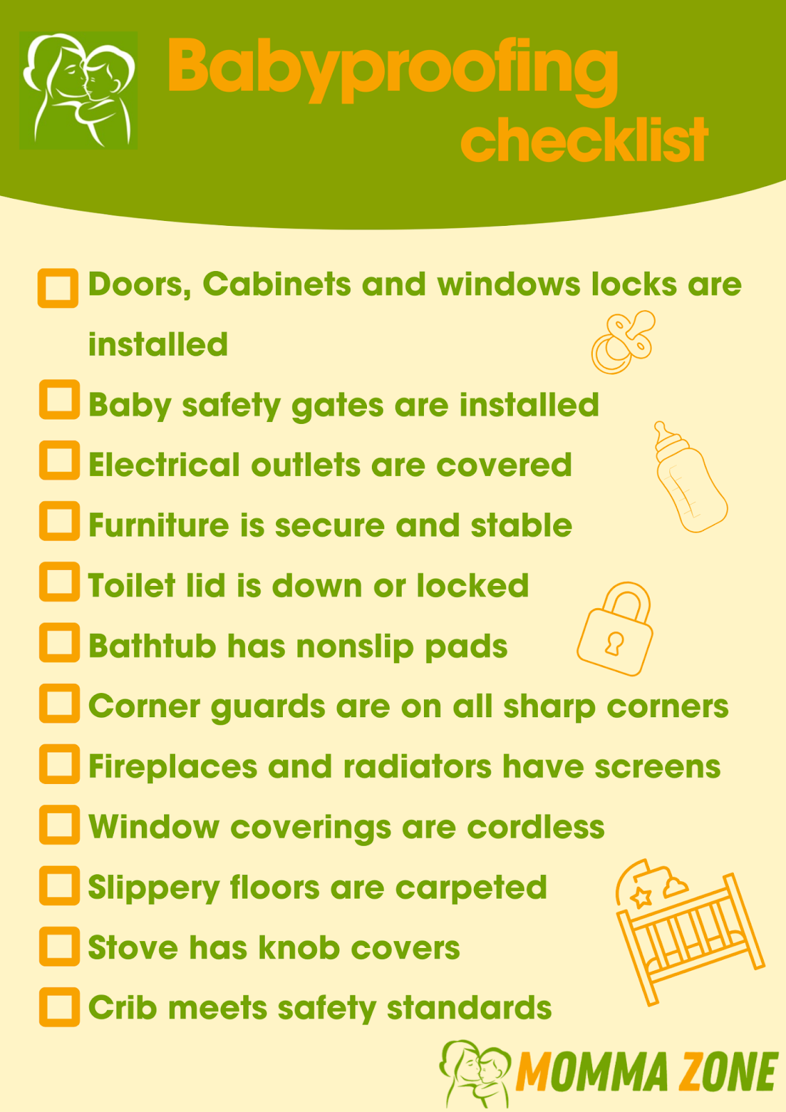 babyproofing checklist
