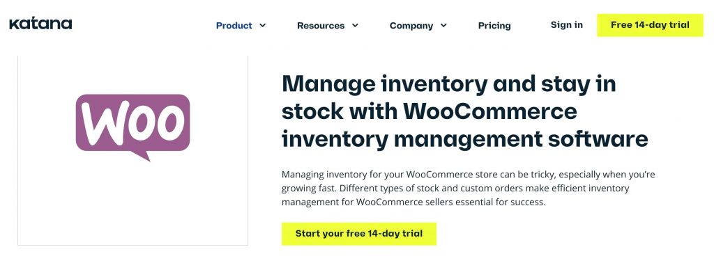 Katana WooCommerce inventory management plugin
