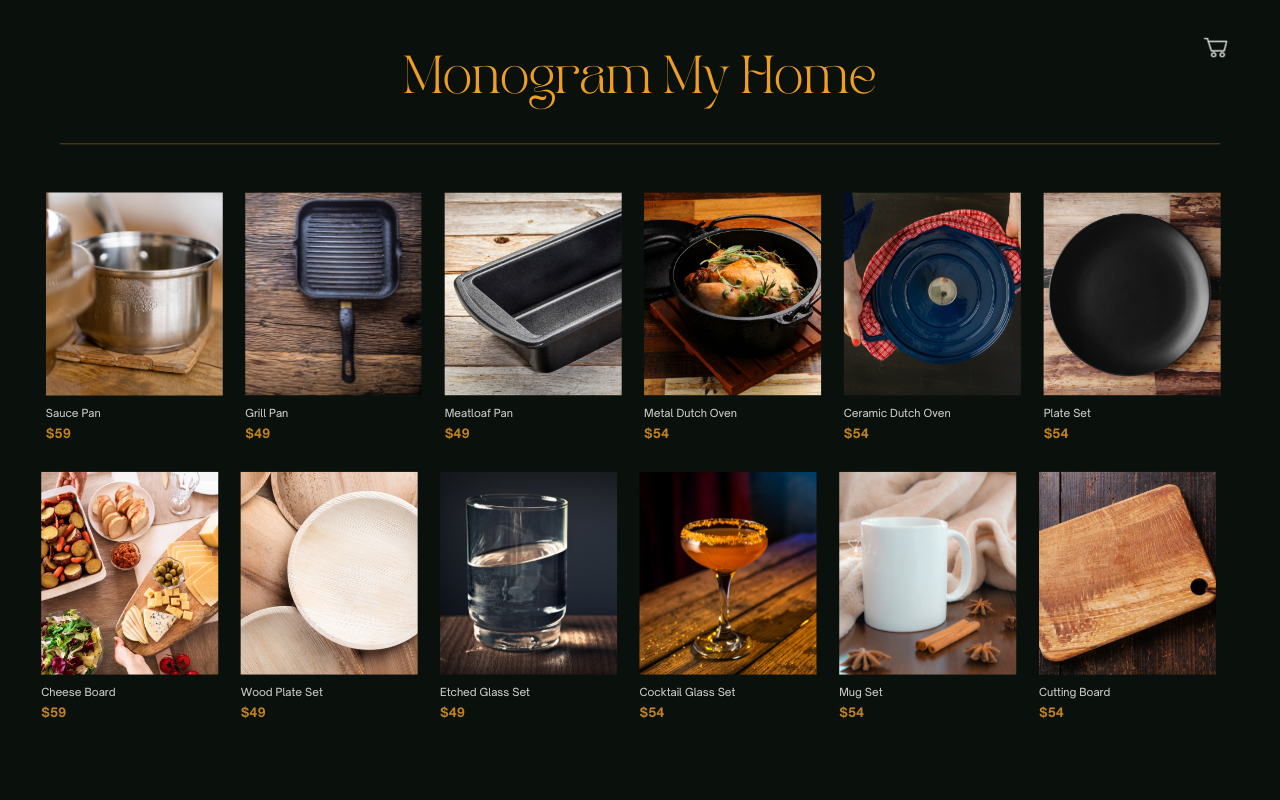 agile UX, iteration one of a home goods ecommerce website