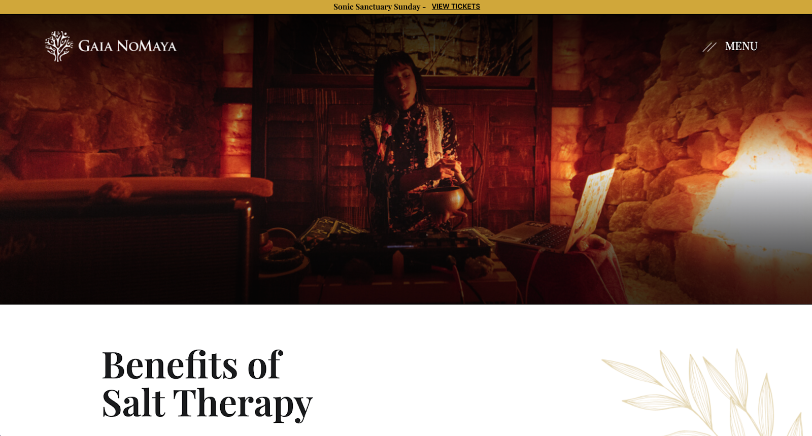 spa website examples, gaia nomaya