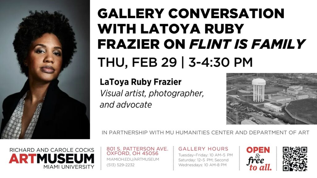 Gallery Talk with LaToya Ruby Frazier on Flint is Family - Feb 29, 3-4:30 PM