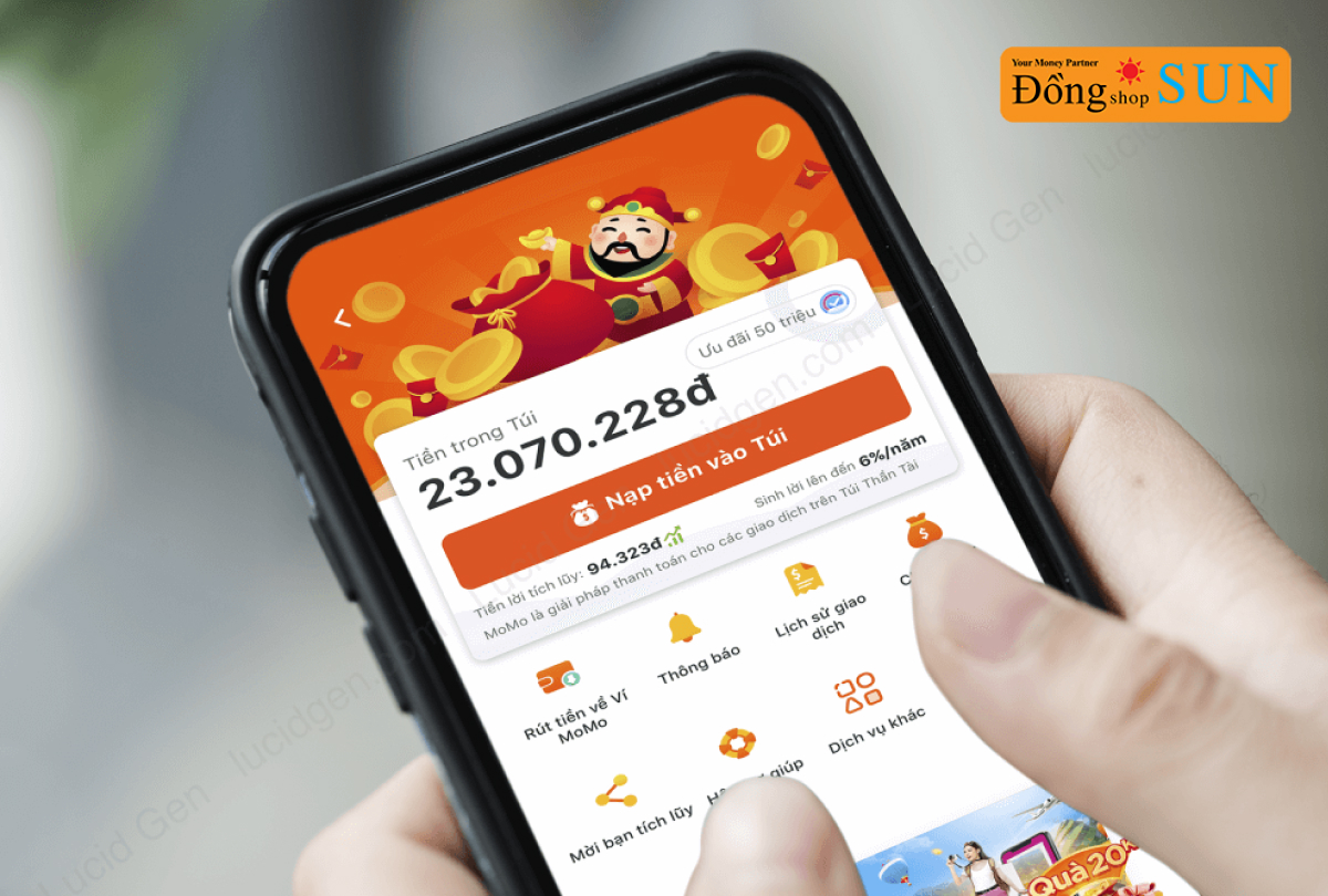 Cách nạp tiền vào ví thần tài MoMo