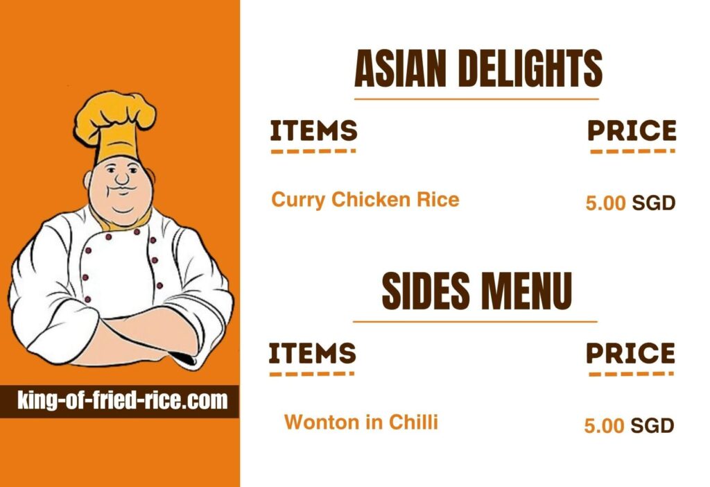 Asian Delights & Sides Menu
