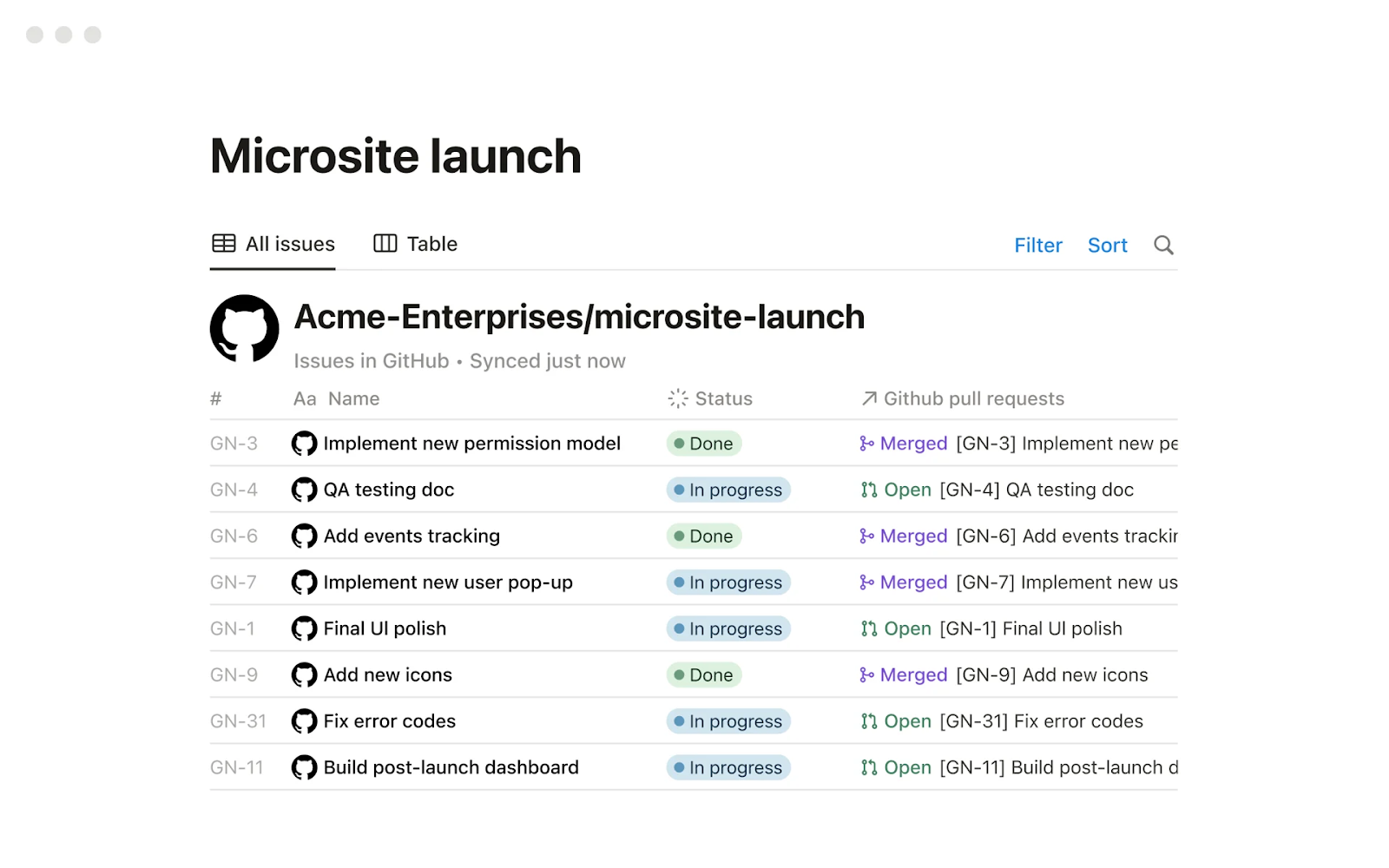 Project Management Features for Notion