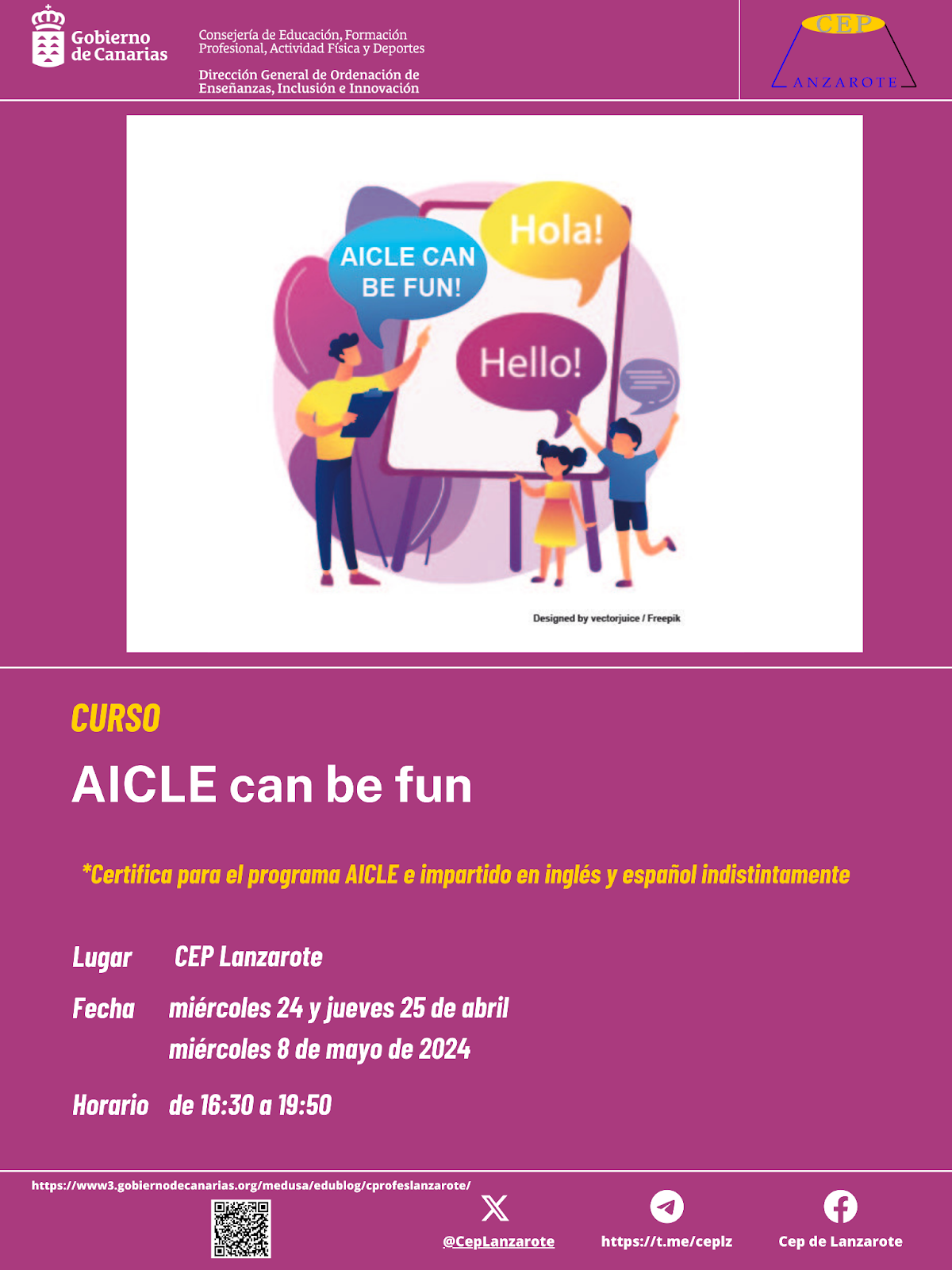 CURSO: AICLE CAN BE FUN