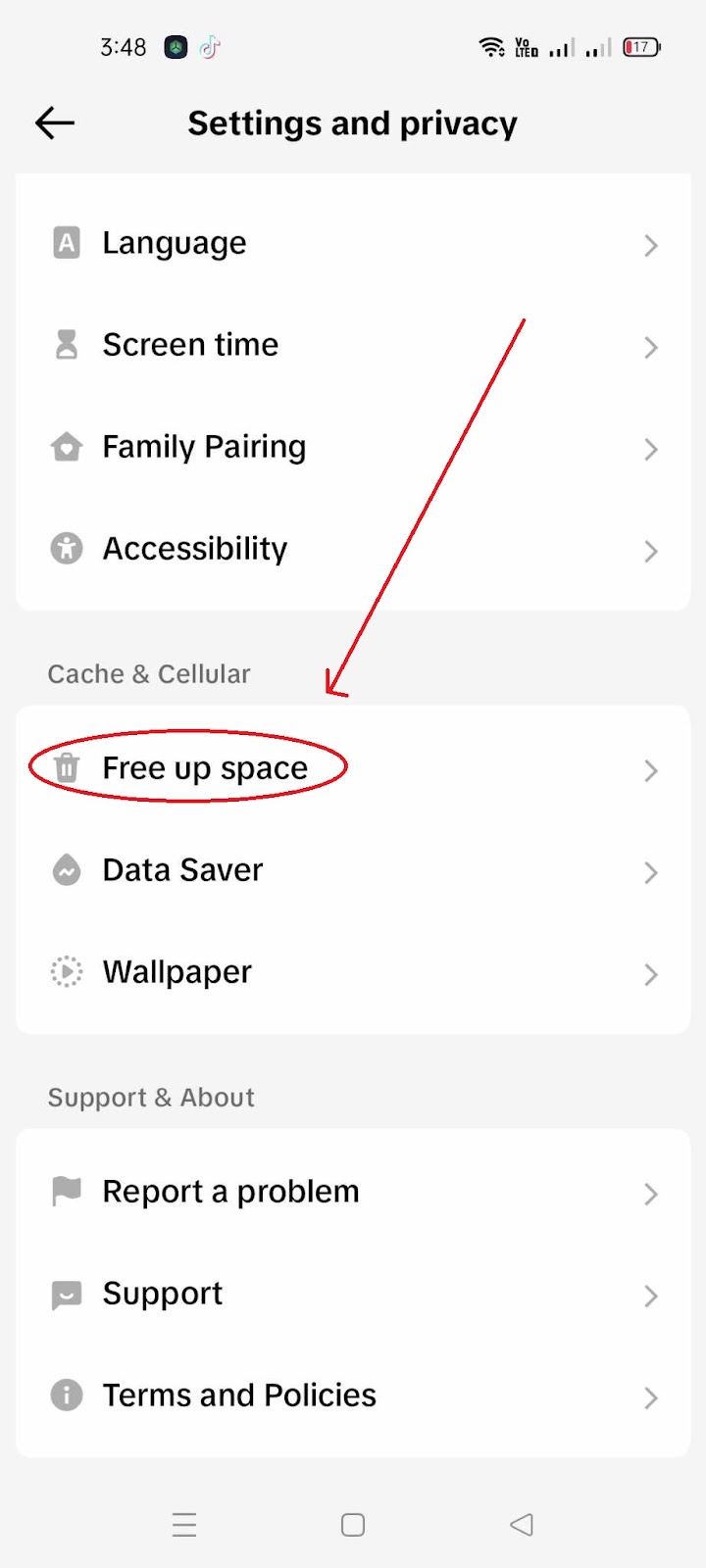 Why is TikTok showing me the same stuff - Free up Space