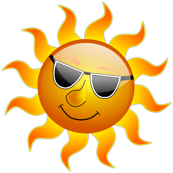 A cartoon sun with sunglasses

Description automatically generated