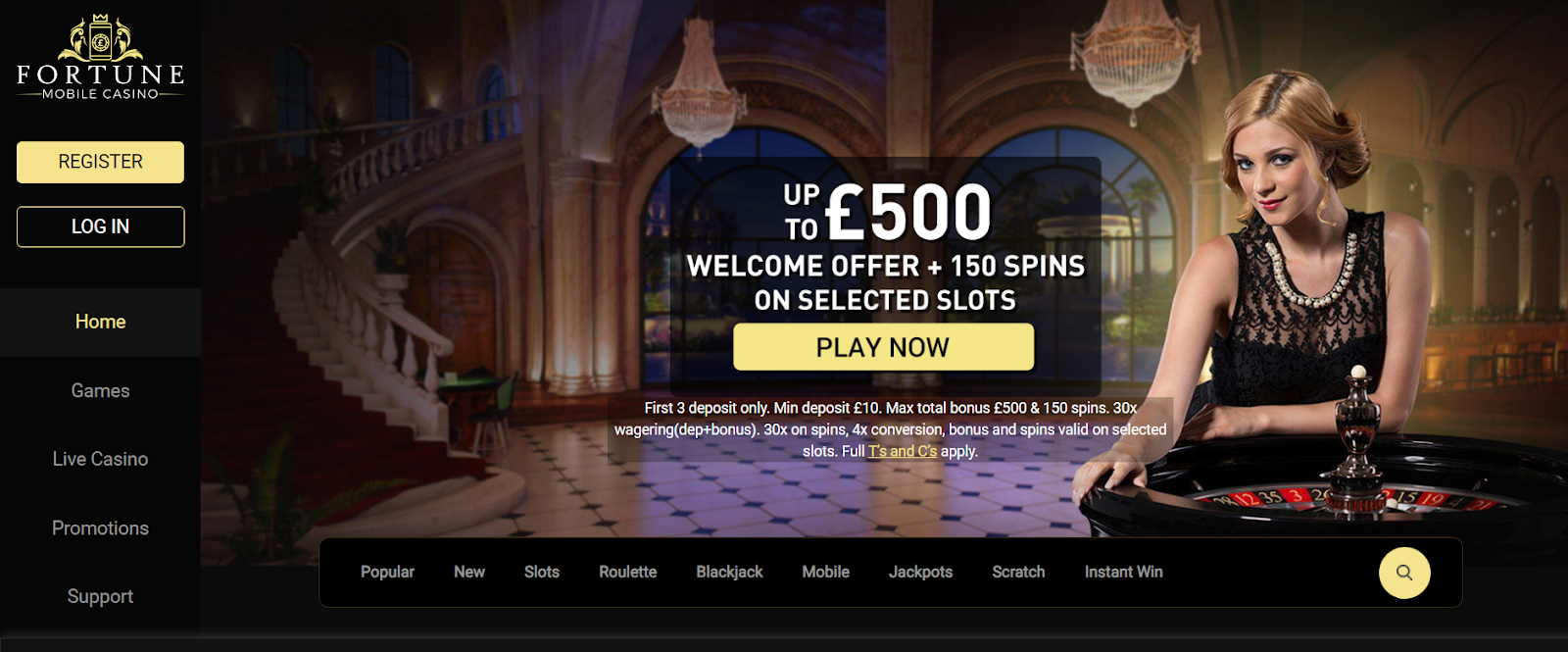 fortune mobile casino to play roulette games