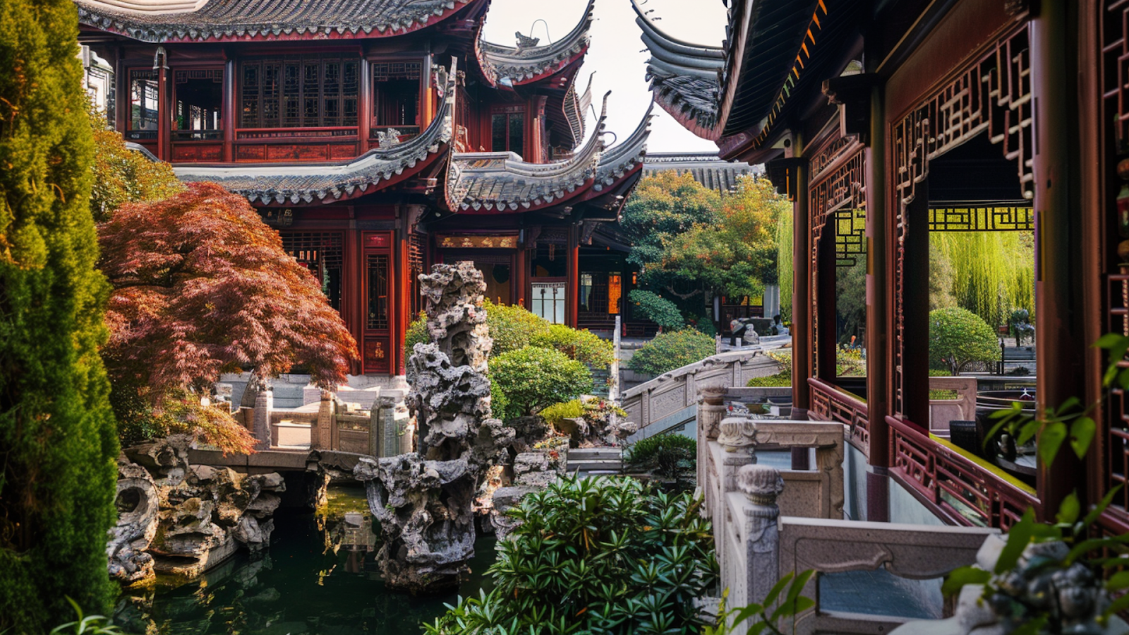 The Yu Garden in Shanghai, China