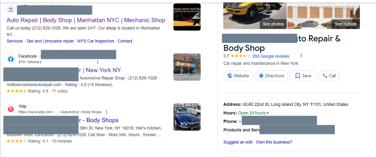 Set up Google My Business for Car Repair Service