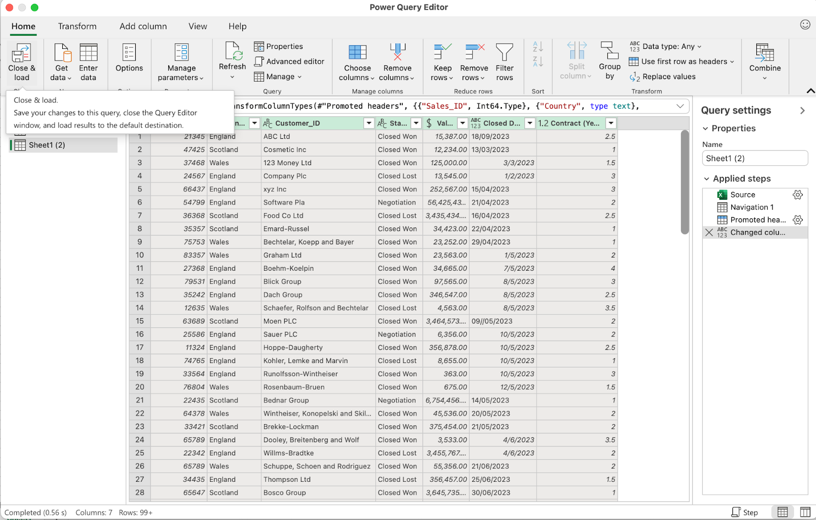 نحوه استفاده از power query در اکسل