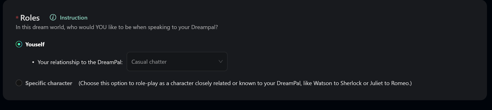 DreamPal - Your Ultimate Roleplaying AI Chat Companion