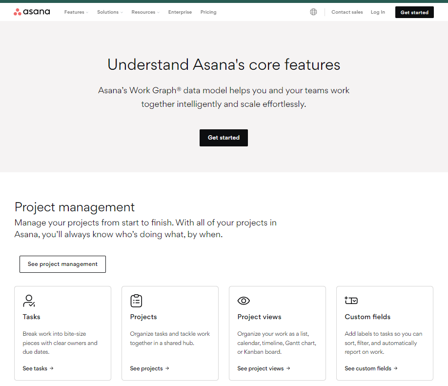 Understand Asana's core features