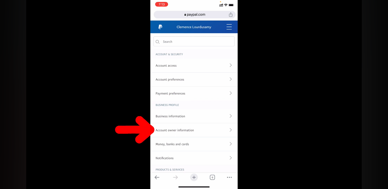 Remove Your Email from PayPal Mobile App profile