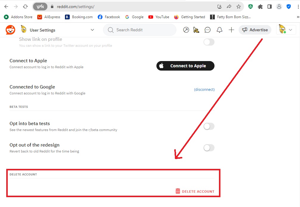 How to Delete a Reddit Account Permanently - Scroll Down to Find Delete Account