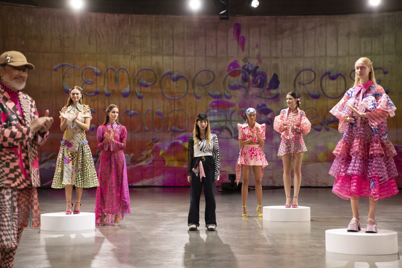 Selections from Claudia Wang's collection. There's a lot of pink.