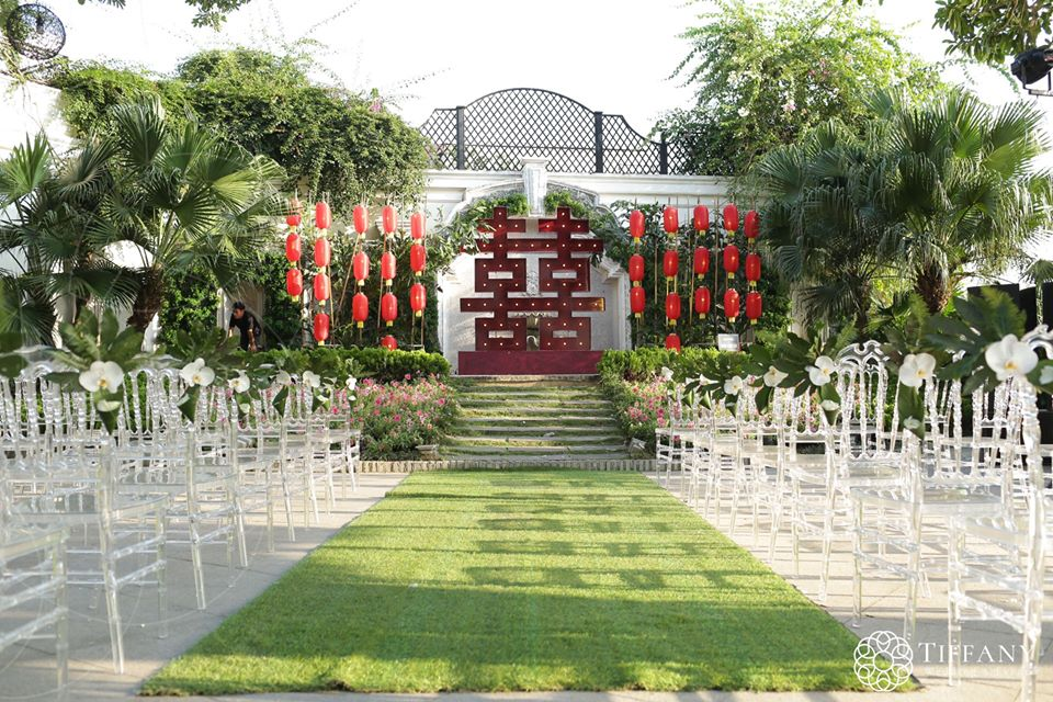 Mẫu tiệc cưới ngoài trời mang đậm phong cách Thượng Hải 1920