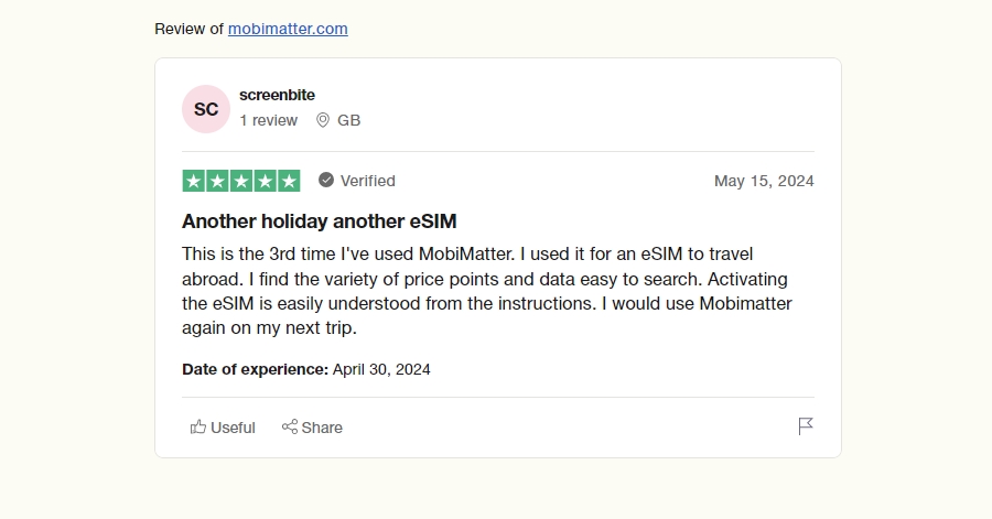 screenbite on trustpilot five stars