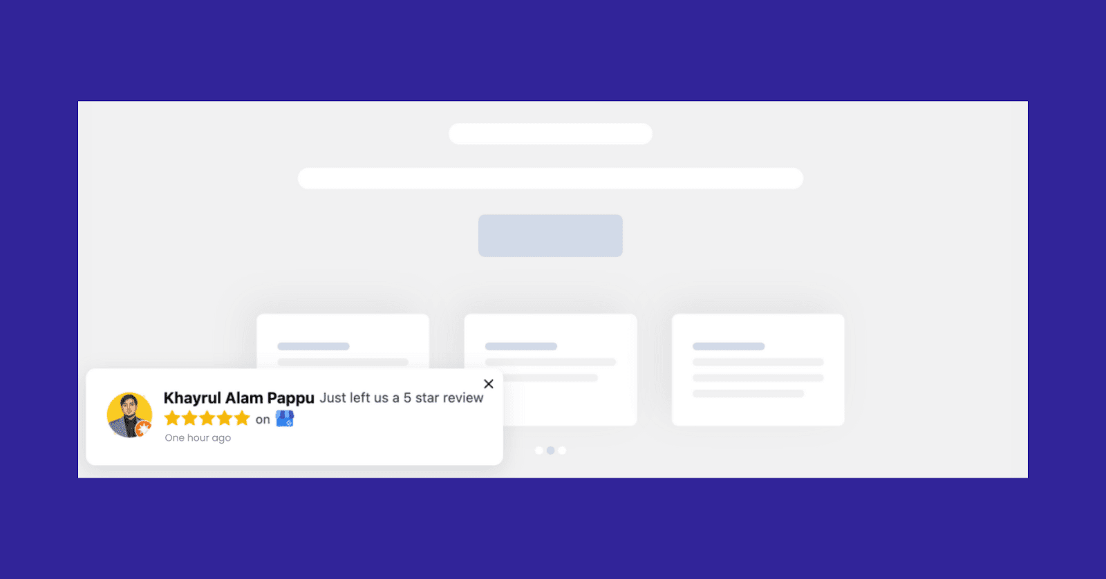 Notification Popup widget - WP Social Ninja