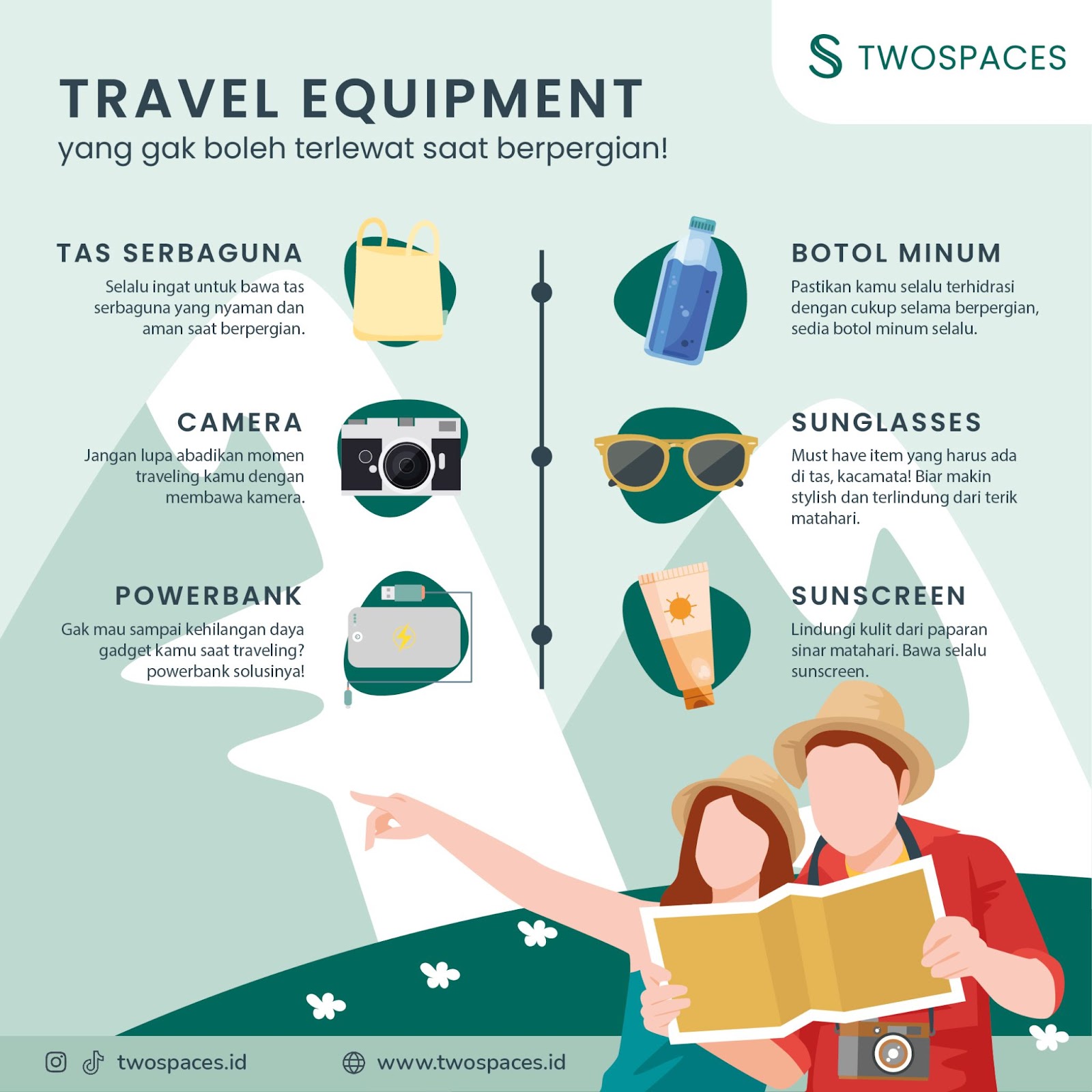 INFOGRAFIK: Perlengkapan Travel yang Gak Boleh Terlewat