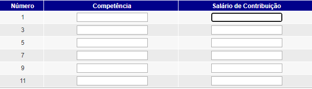 Salário de contribuição e competência no SAL