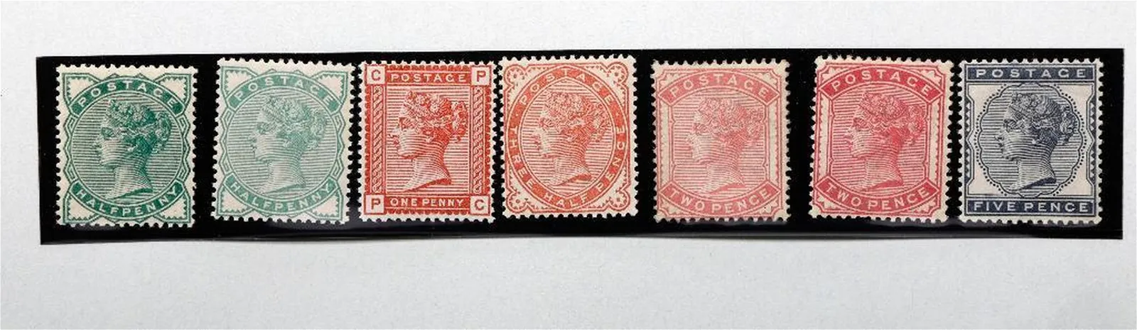 A group of red stamps

Description automatically generated