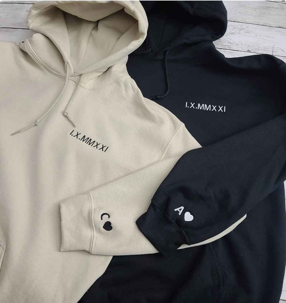sudadera con capucha con números