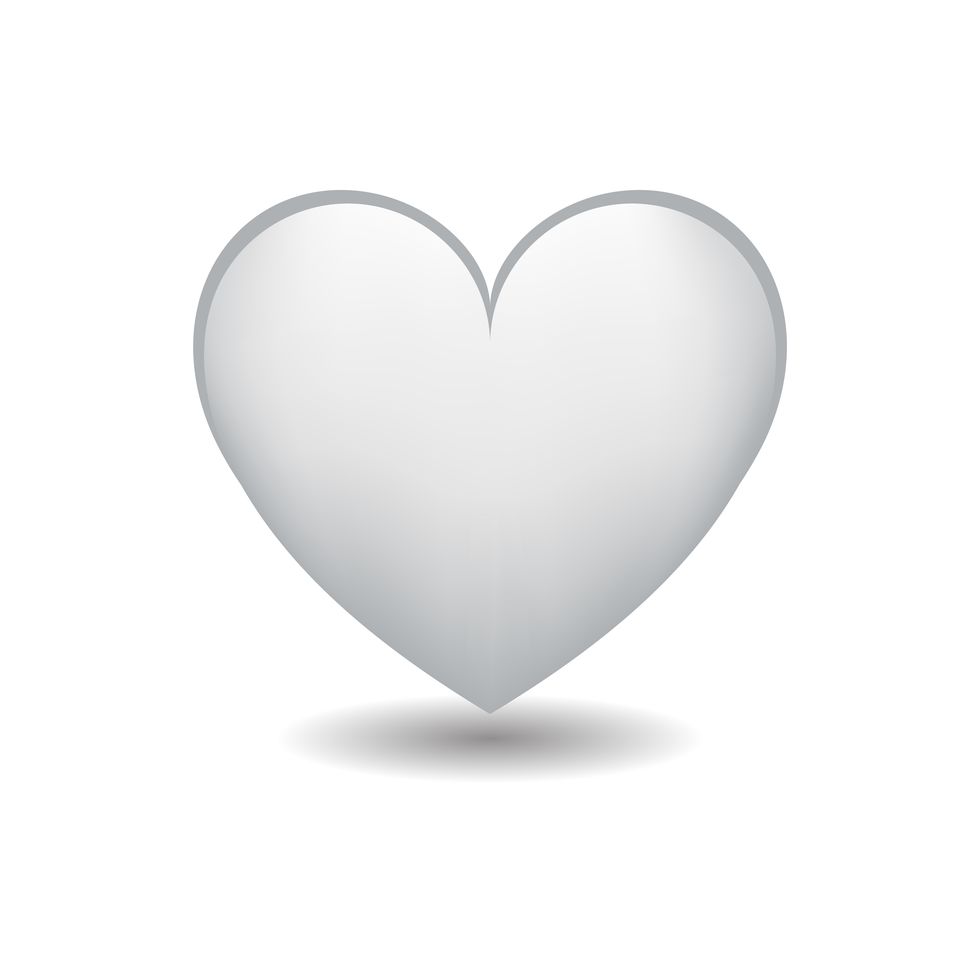 white heart love emoji