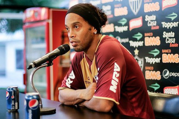 Brazilian football player Ronaldinho lost a $750,000 deal with Coca-Cola 