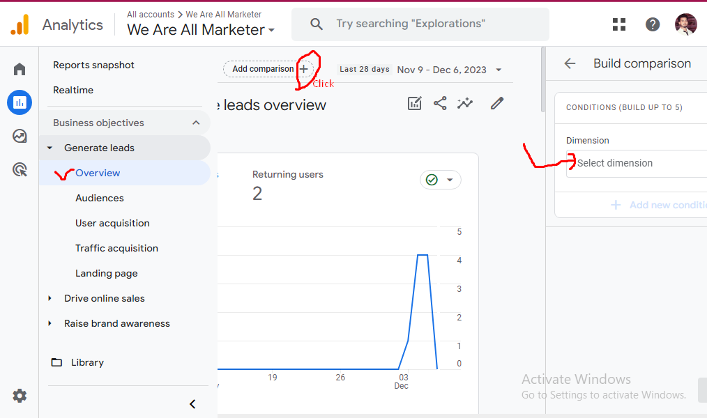 How to use secondary dimensions in Google Analytics?