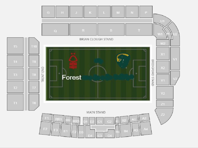 The City Ground Seating Plan
