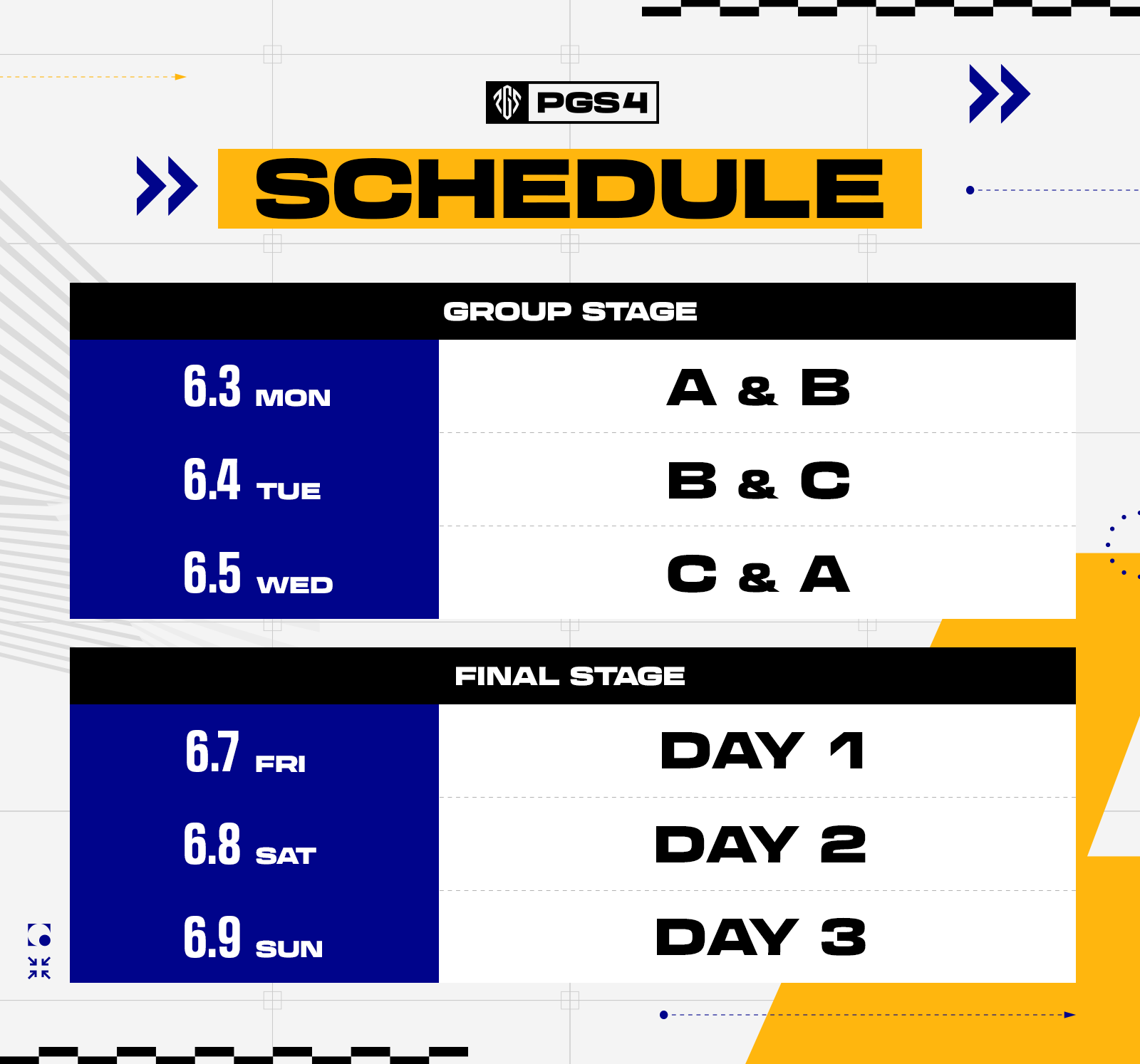 PUBG Global Series 4 Schedule