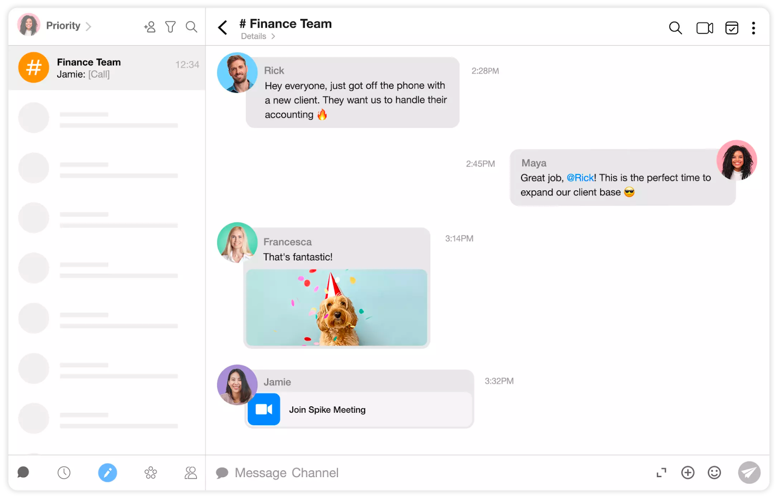 Spike untuk email, chat, dan video dalam satu platform, alternatif microsoft teams