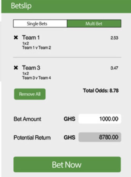 Bet Now Options