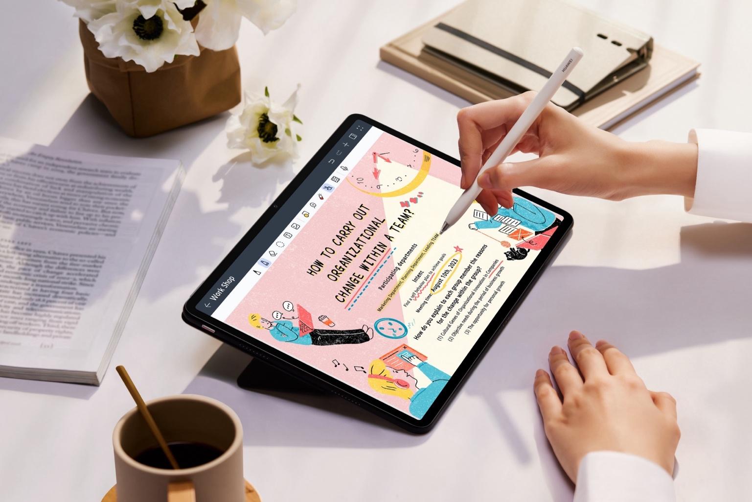 A person using a stylus on a tablet

Description automatically generated