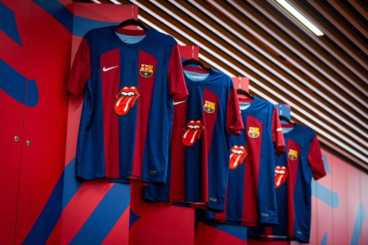 Spotify and FC Barcelona Team Up With The Rolling Stones on a Special El  Clásico Shirt, Merchandise Collection, and Matchday Playlist — Spotify