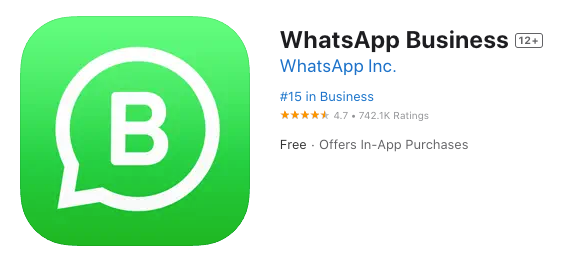 WhatsApp Business App in App Store