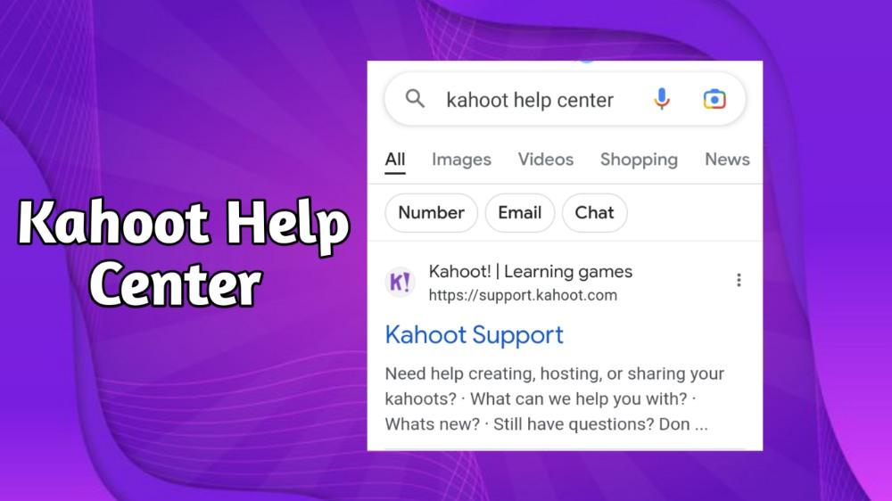 Kahoot Help Center contact details