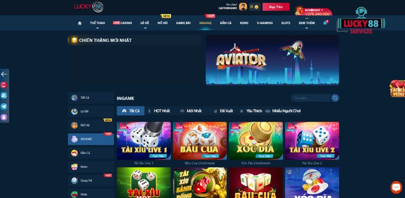 Lucky88.services - So sánh sảnh đặt cược Ingame tại nhà cái Lucky88 và 11Bet