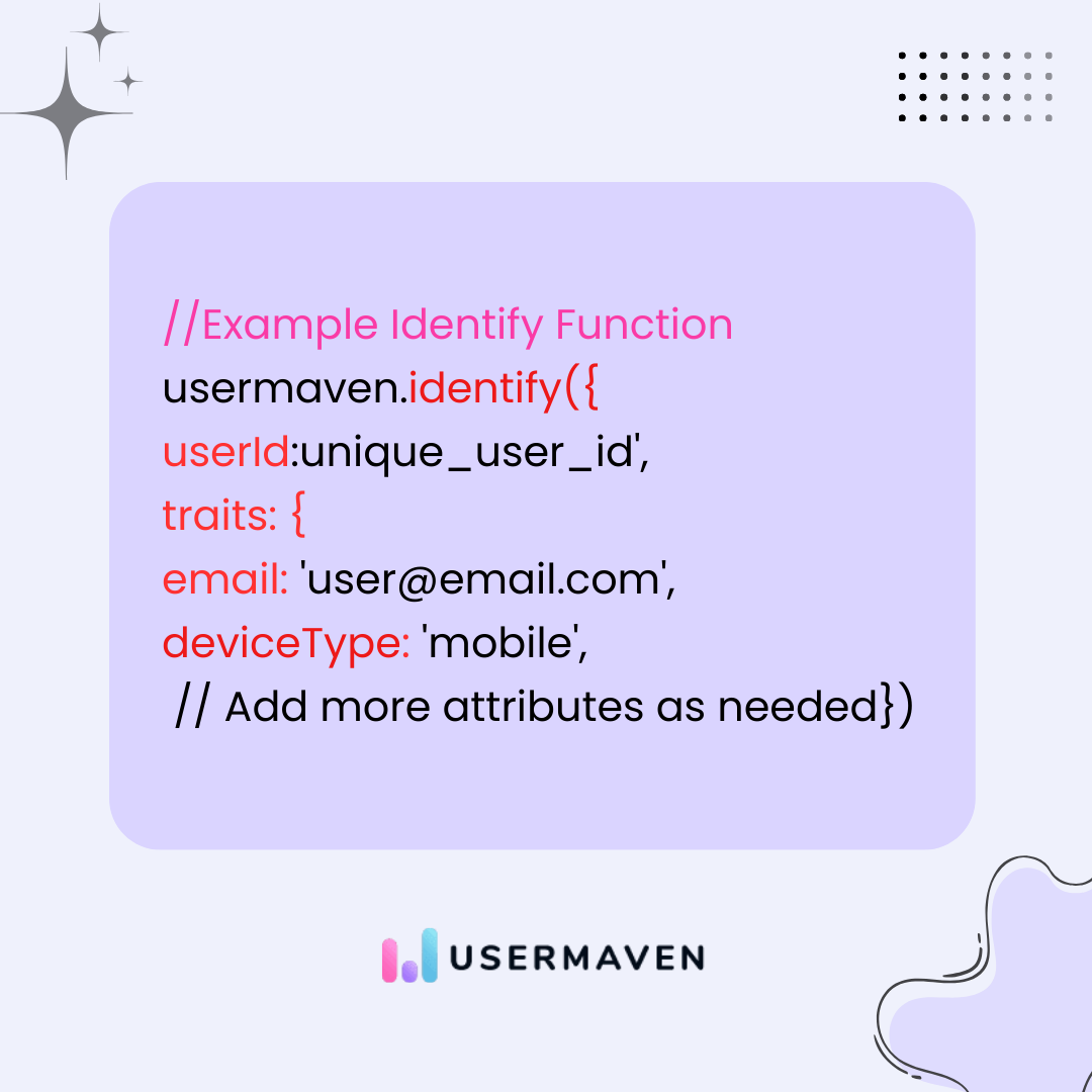 Usermaven's identify function 