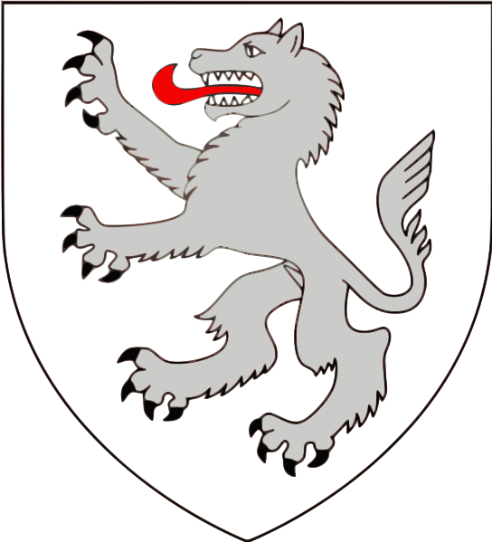 File:A Song of Ice and Fire arms of House Stark rampant direwolf red tongue.svg