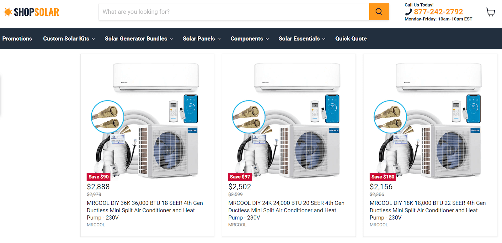 example of consistent product presentation online