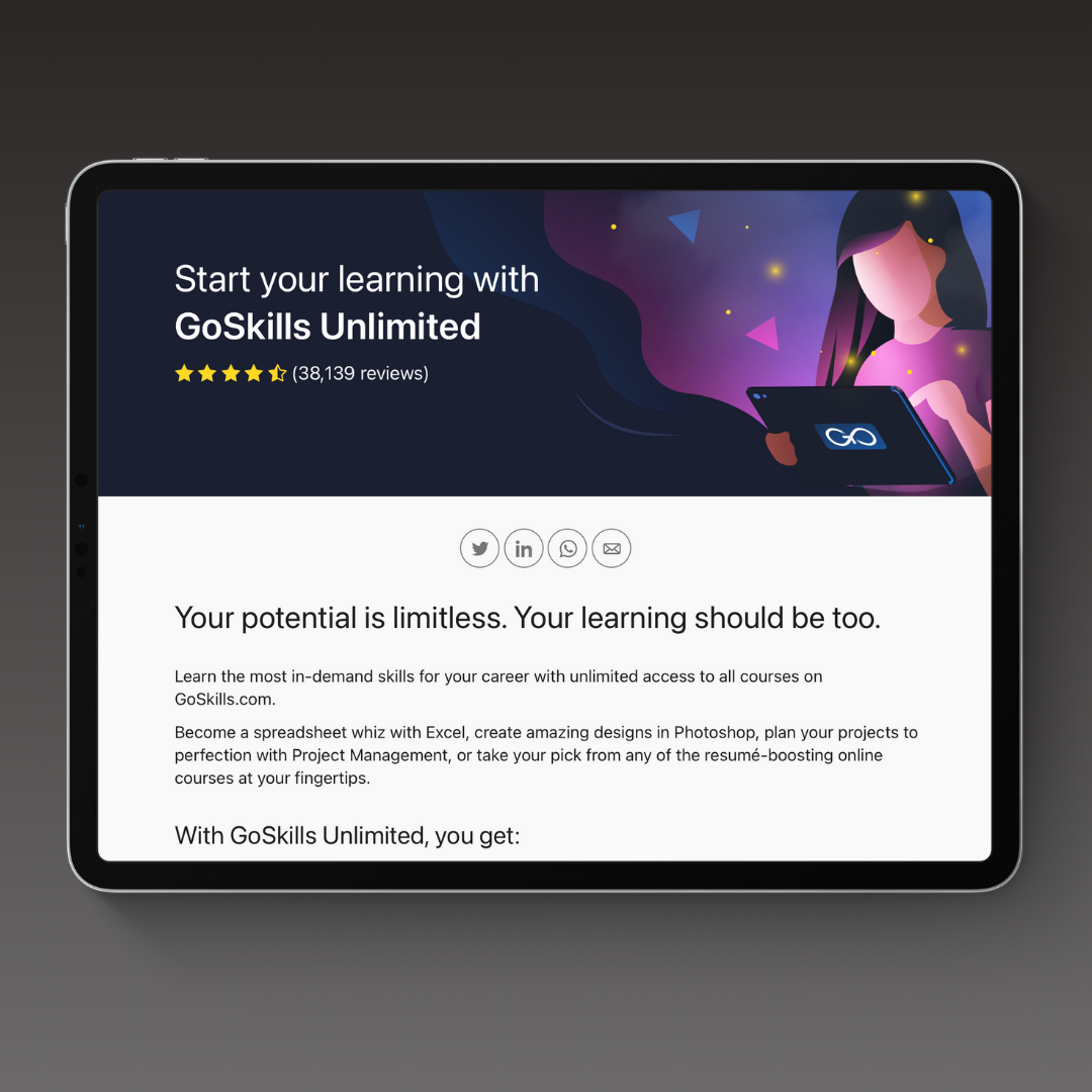 GoSkills unlimited for small business owners