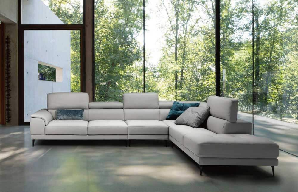 L 型沙發推薦品牌：Tiziano全牛皮L型沙發