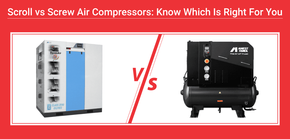 Scrollcompressor versus schroefcompressor