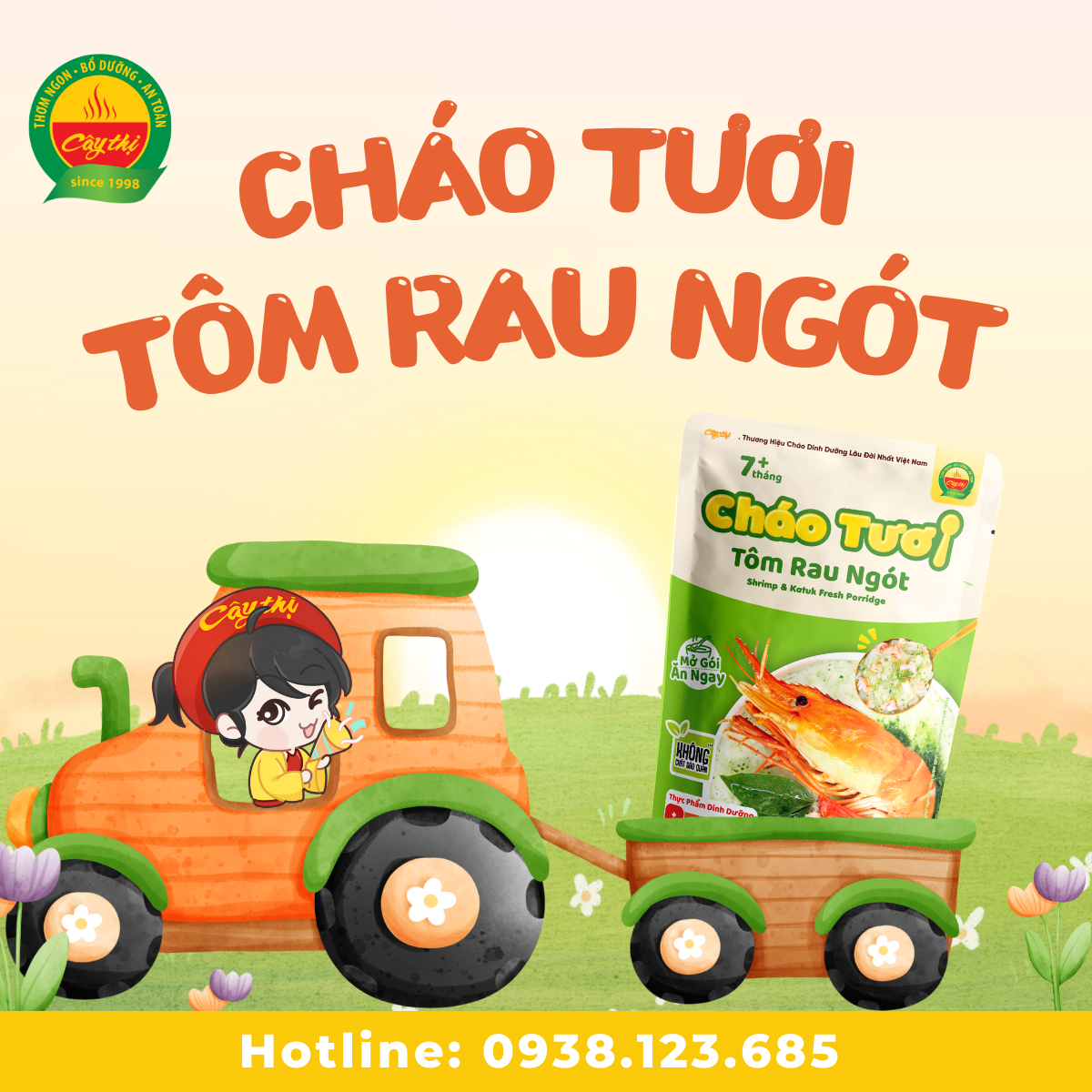 Cháo tươi nhuyễn Cây Thị tiện lợi