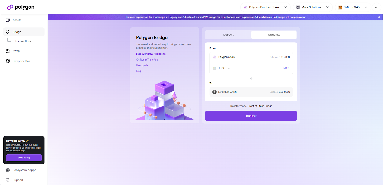 How to View and Bridge USDC Payments on Polygon