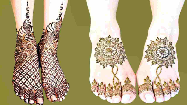 LATEST PAIRON KE MEHNDI KE DESIGN