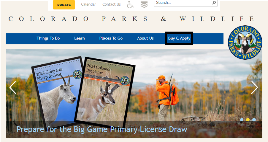 Colorado Parks and Wildlife Homepage