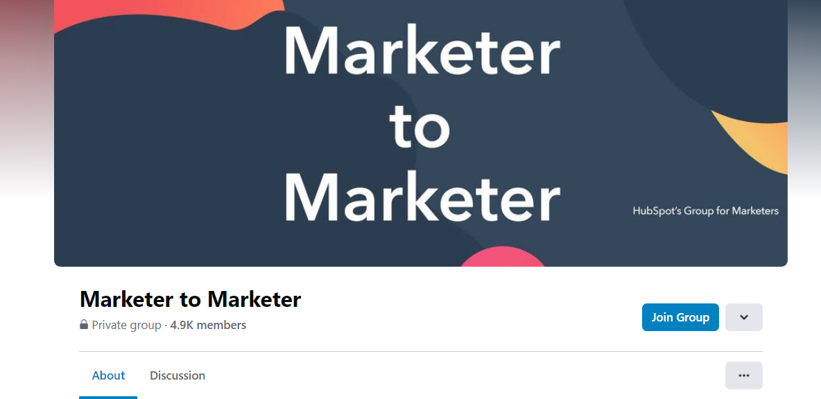 Marketer to Marketer—HubSpot Facebook Group